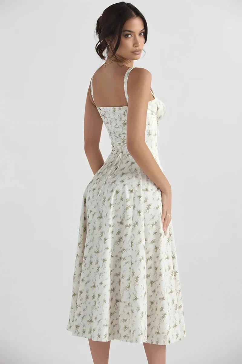 Linsay - Elegáns nyári ruha virágmintával