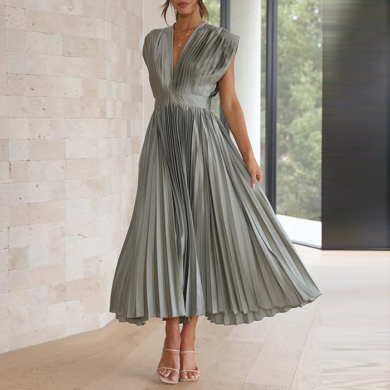 Louise | Elegant mekko V-kaula-aukkolla - Tyylikäs tyyli ja ehdoton mukavuus