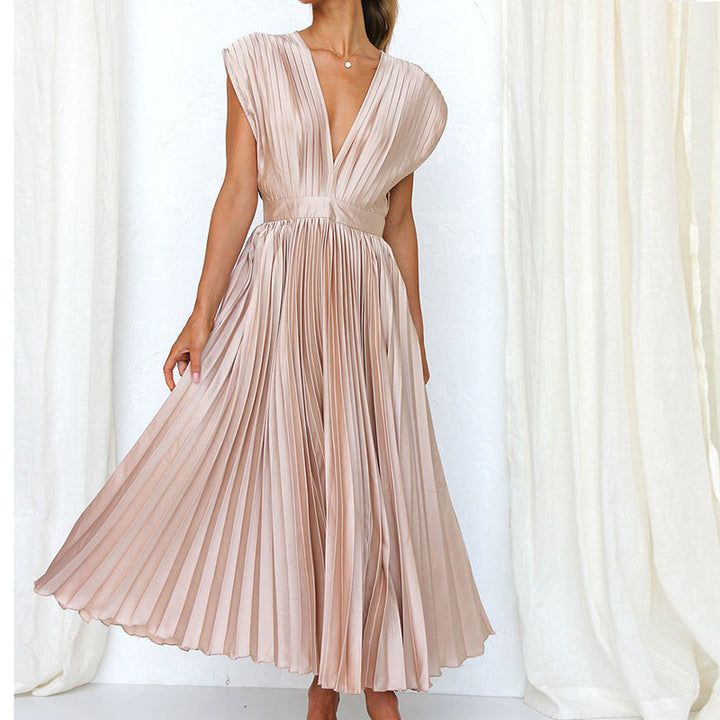 Louise | Elegant mekko V-kaula-aukkolla - Tyylikäs tyyli ja ehdoton mukavuus