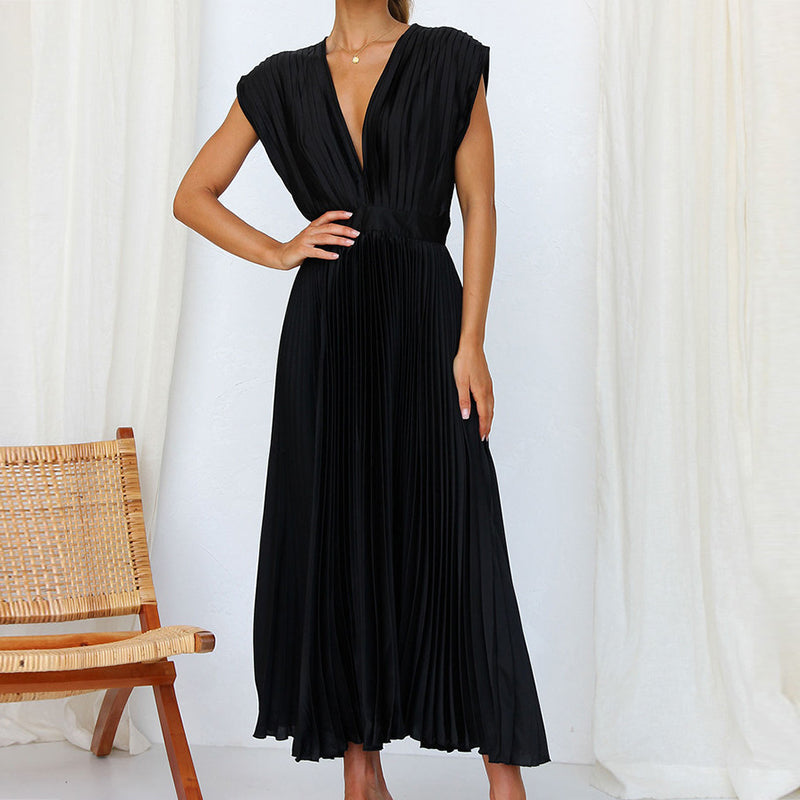 Louise | Elegant mekko V-kaula-aukkolla - Tyylikäs tyyli ja ehdoton mukavuus
