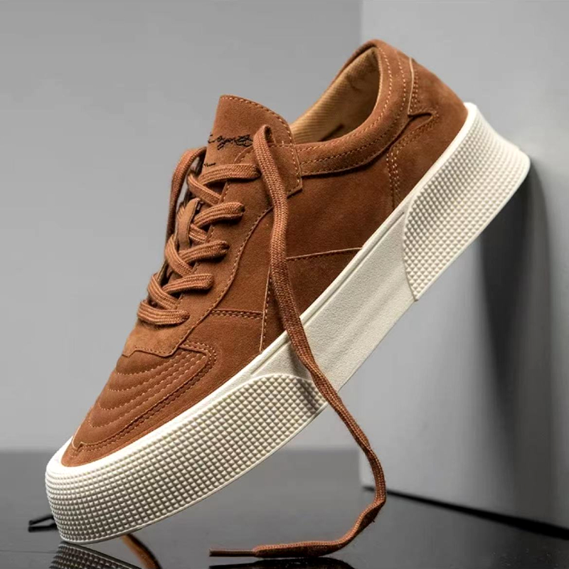 Montreal Herre Casual Sko | Elegant Syet Design & Komfortabel Plateausål