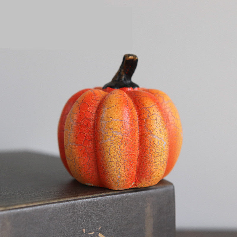 LED-calabaza de Halloween - decoración luminosa espeluznante hecha de resina duradera
