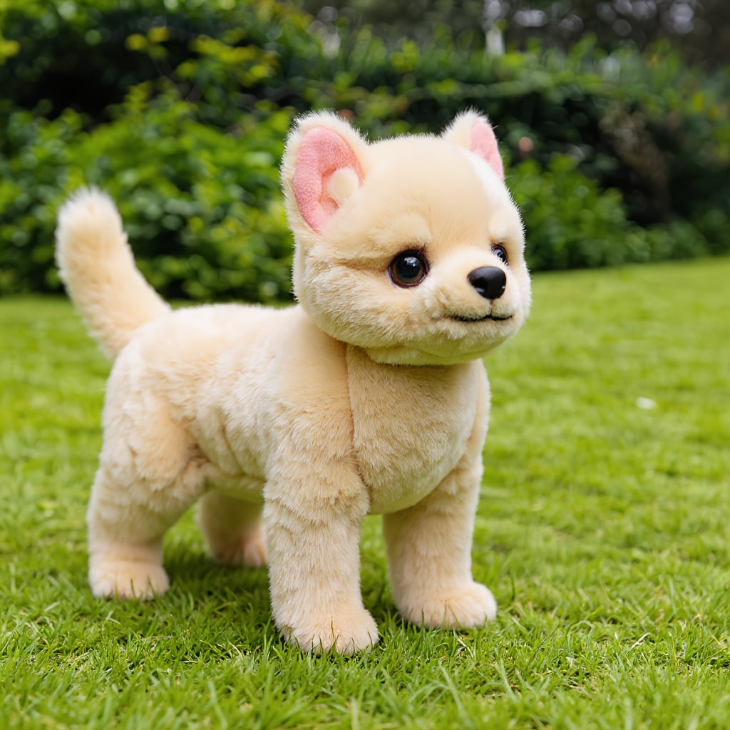 Cachorrinho de pelúcia macio e realista | Brinquedo fofo para bebês e crianças 0+
