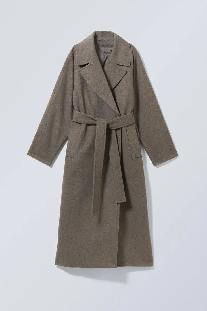 Emilia Dame Uldfrakke | Oversize Lang Model for Casual Elegant Stil