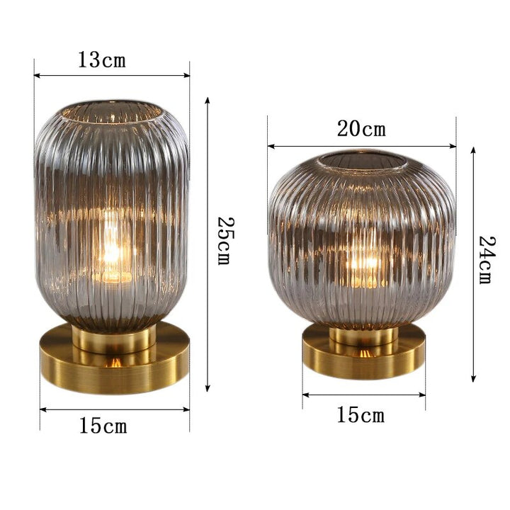 Nordisk design -pöytälamppu lasia - Elegance Modern LED