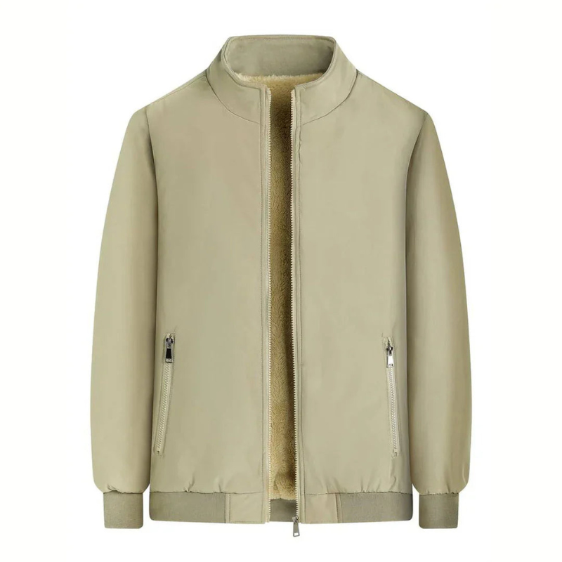 Herre Vinterjakke | Varm Jakke med Tykt For Ståhals Casual Design