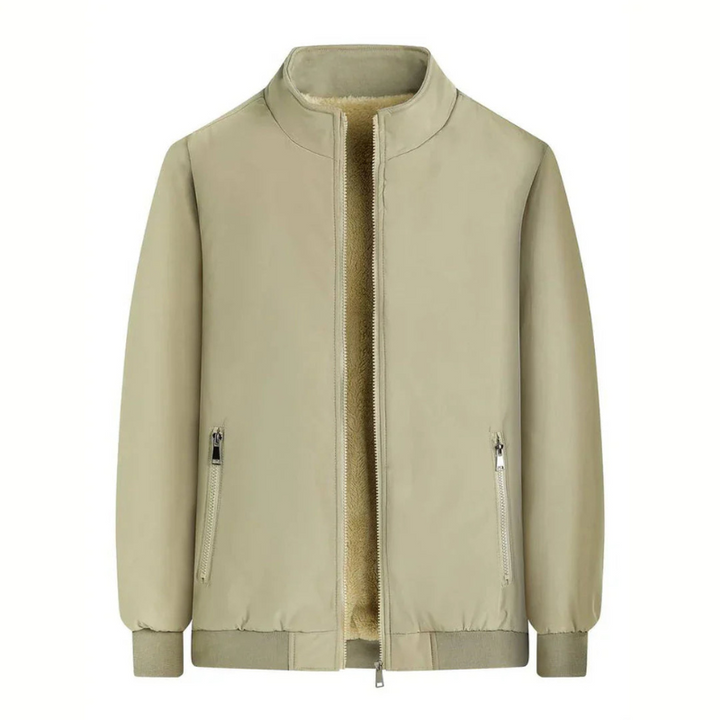 Herre Vinterjakke | Varm Jakke med Tykt For Ståhals Casual Design