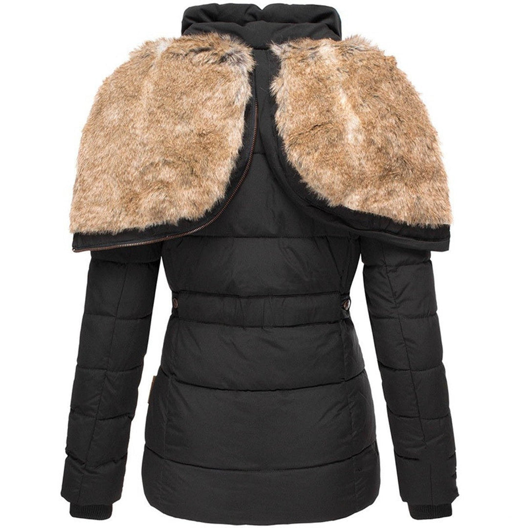 Quilted Winter Jacket for Women in Midi Length | Warm Padded Jacket with Hood