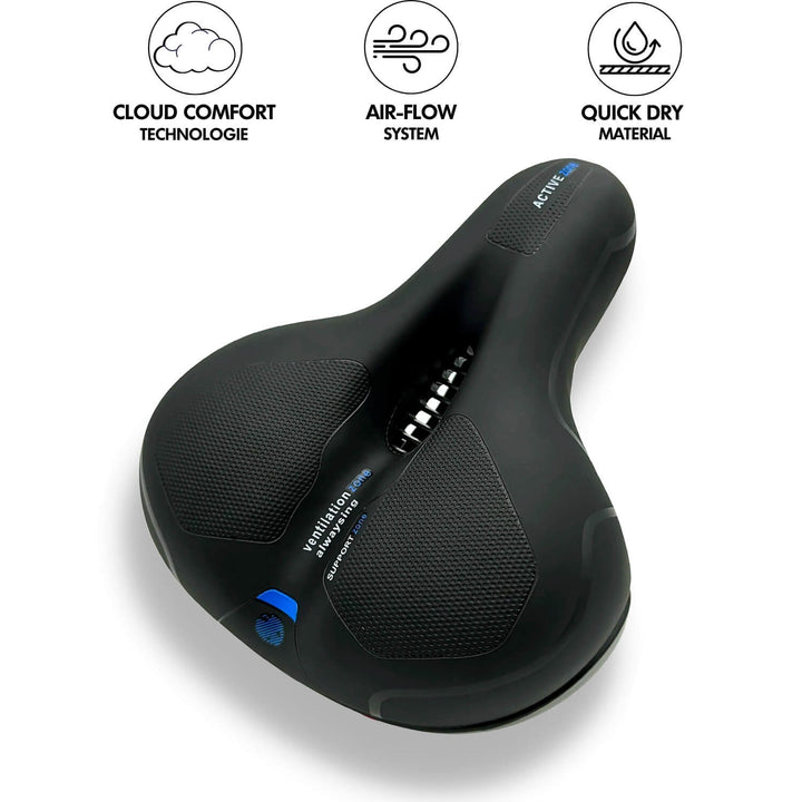 CloudComfort Pro Cykelsadel | Smertefri Kørsel med Stødabsorbering & Komfort