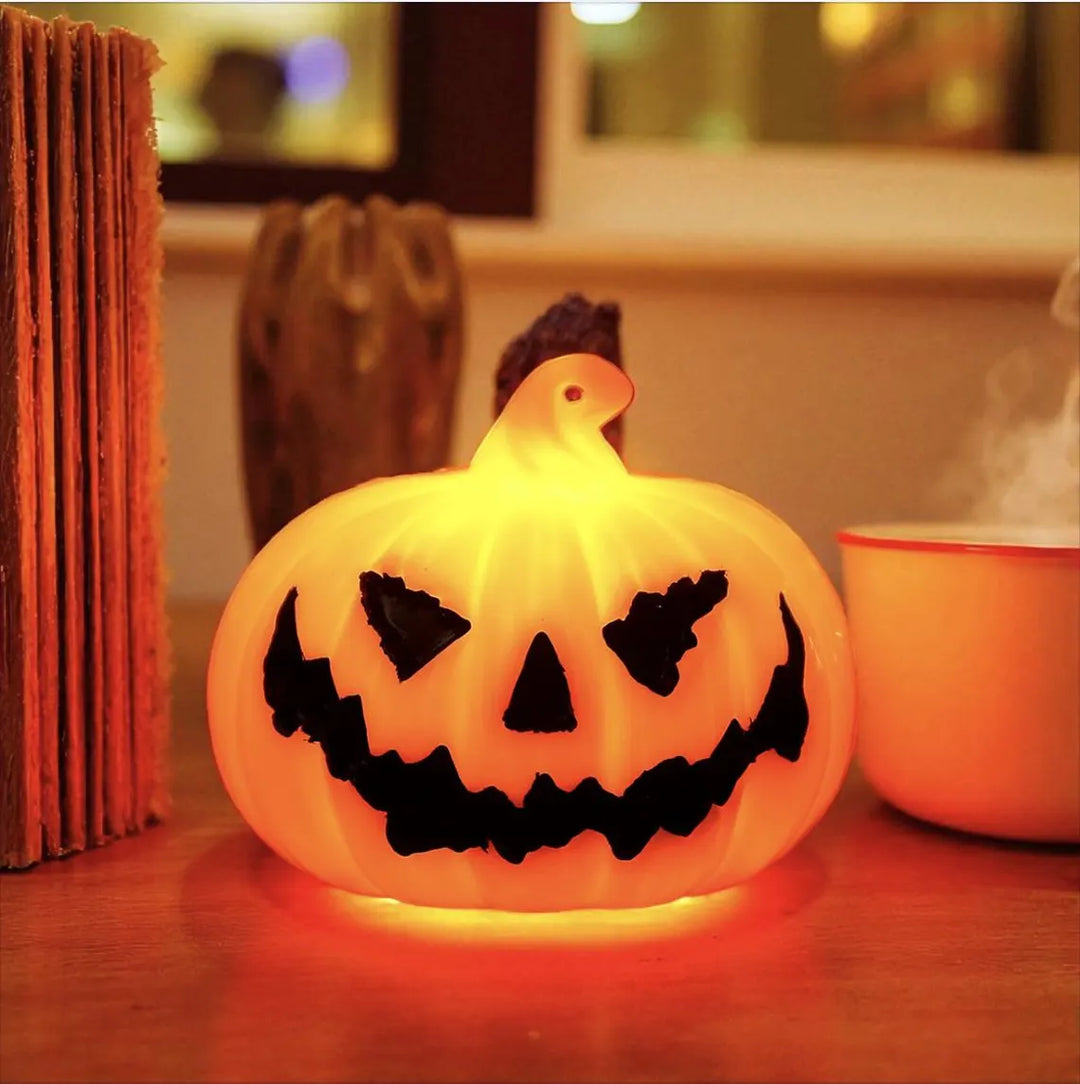Felinare LED de Halloween din dovleac - decorațiuni luminoase cu fantome și dovleci