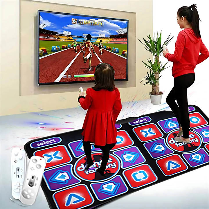 Piso de dança interativo para crianças | Jogo musical com controle remoto e conexão PC/TV