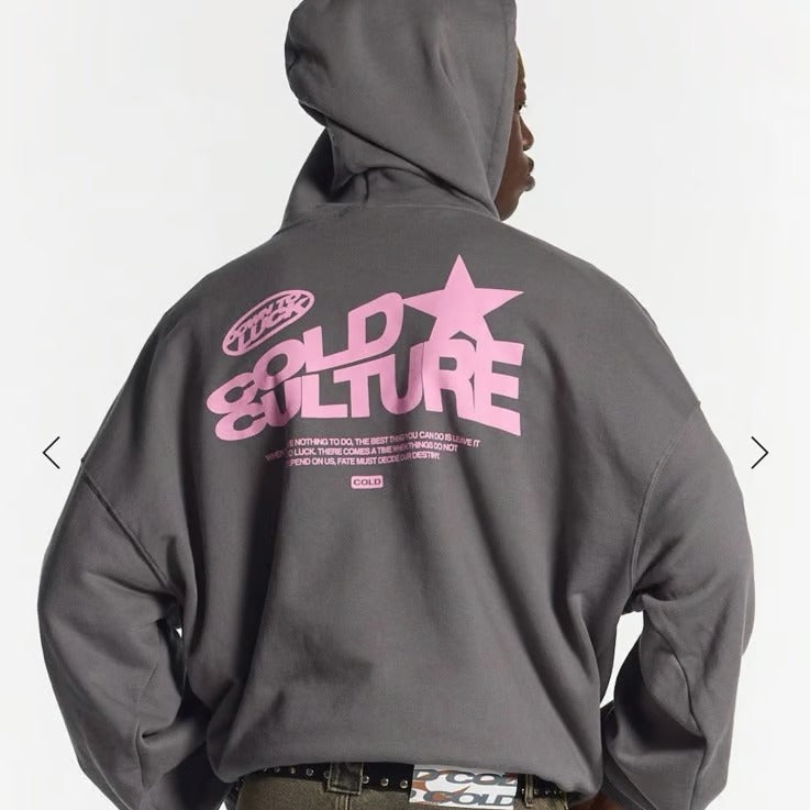 Felpa oversize da donna streetwear con stampa grafica