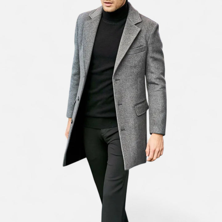 Herre Frakke | Klassisk Business Casual Trenchcoat til Vinter