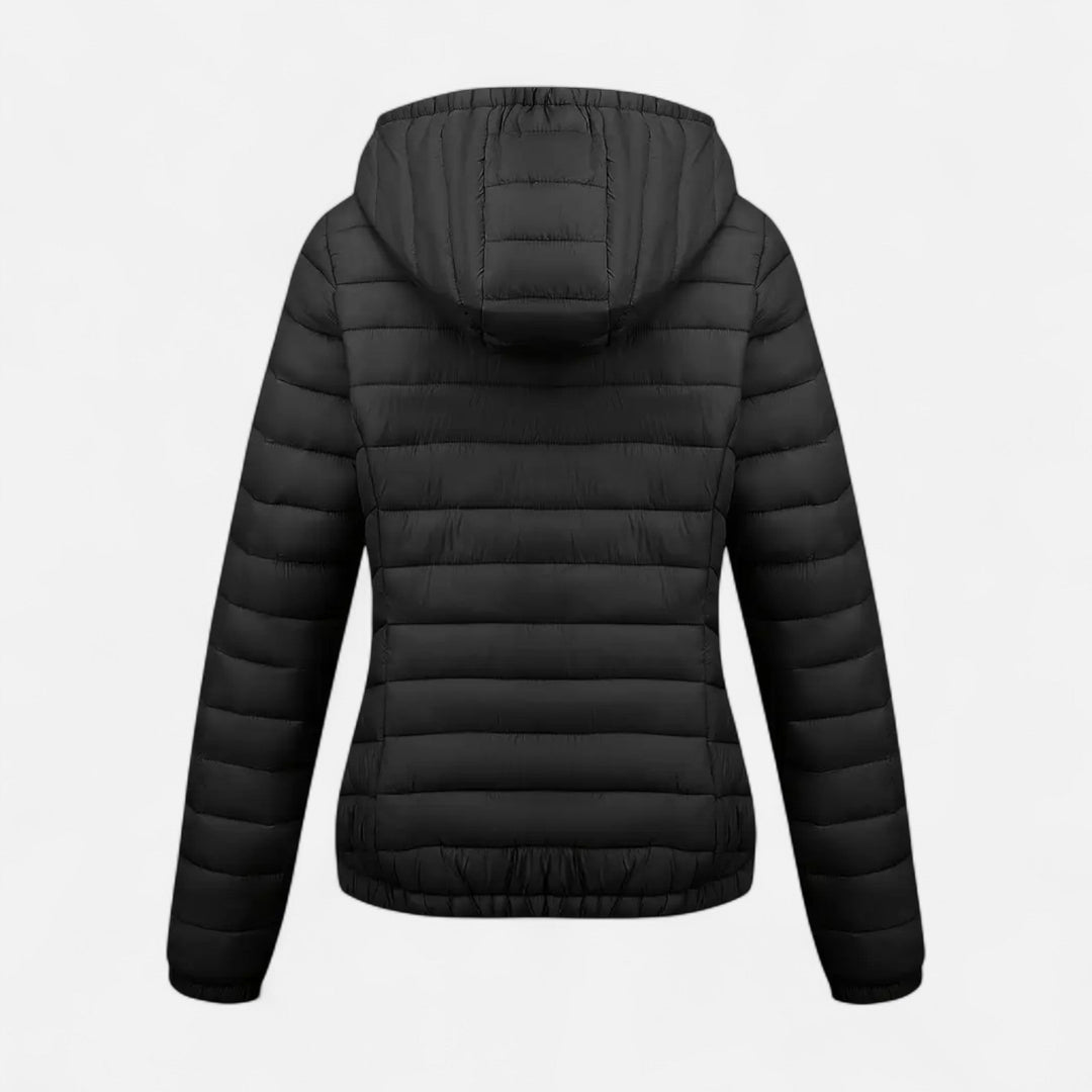 Klassisk Dame Vinterjakke | Elegant Design Lynlås Lukning Tidløs Stil