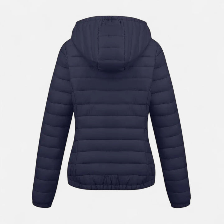 Klassisk Dame Vinterjakke | Elegant Design Lynlås Lukning Tidløs Stil