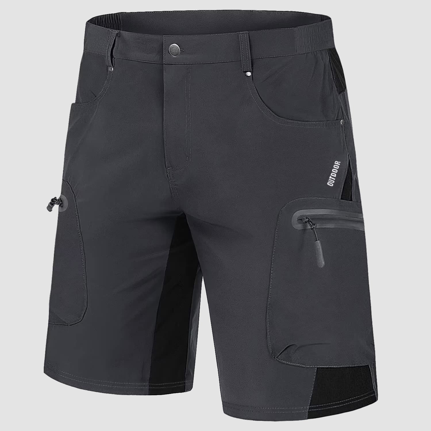 Kraťasy cargo po kolena s kapsami na zip pro muže
