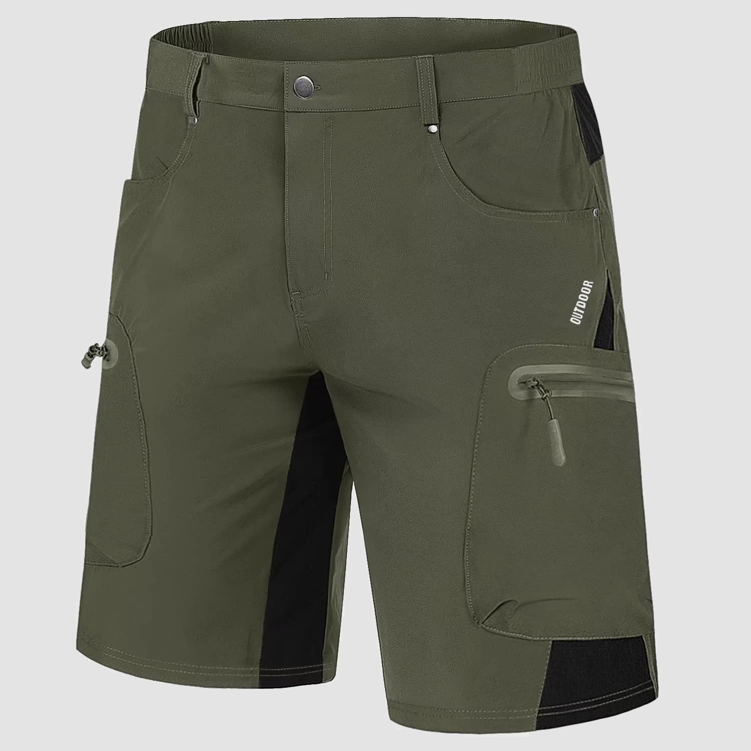 Kraťasy cargo po kolena s kapsami na zip pro muže
