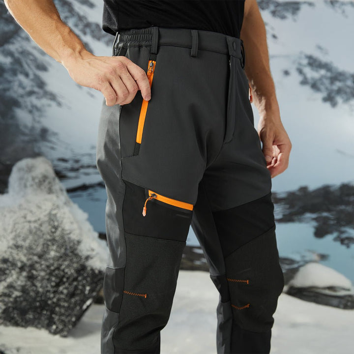 Ski pants | Water-repellent and fleece-lined hiking pants for men
