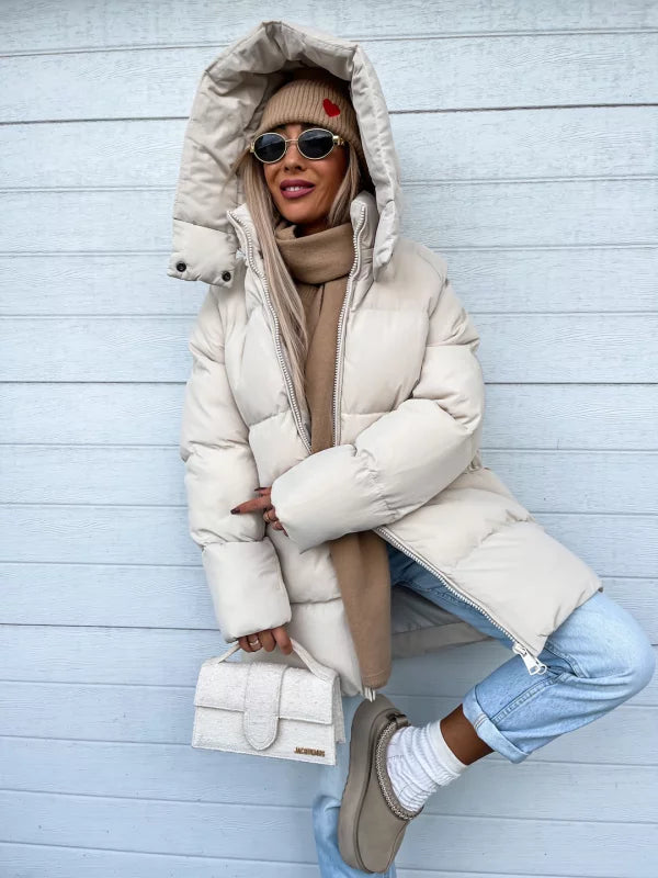 Puffer Dame Vinterjakke | Vand- & Vindafvisende med Moderne Pasform