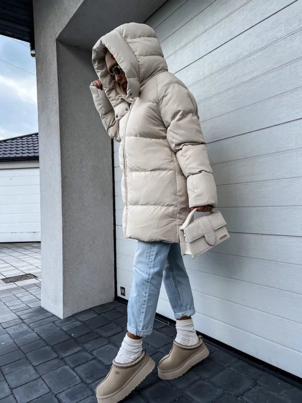 Puffer Dame Vinterjakke | Vand- & Vindafvisende med Moderne Pasform