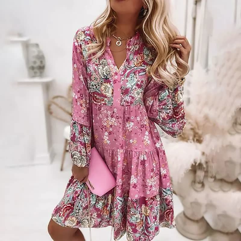 Luna boho-mekko naisille | Mukava ja trendikäs kesämekko rentoihin ja juhlavampiin tilaisuuksiin