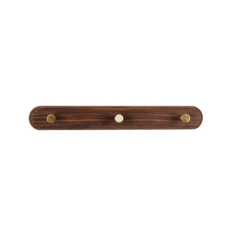 LignaHook Wood & Brass Wall Coat Rack | Minimalist and elegant design