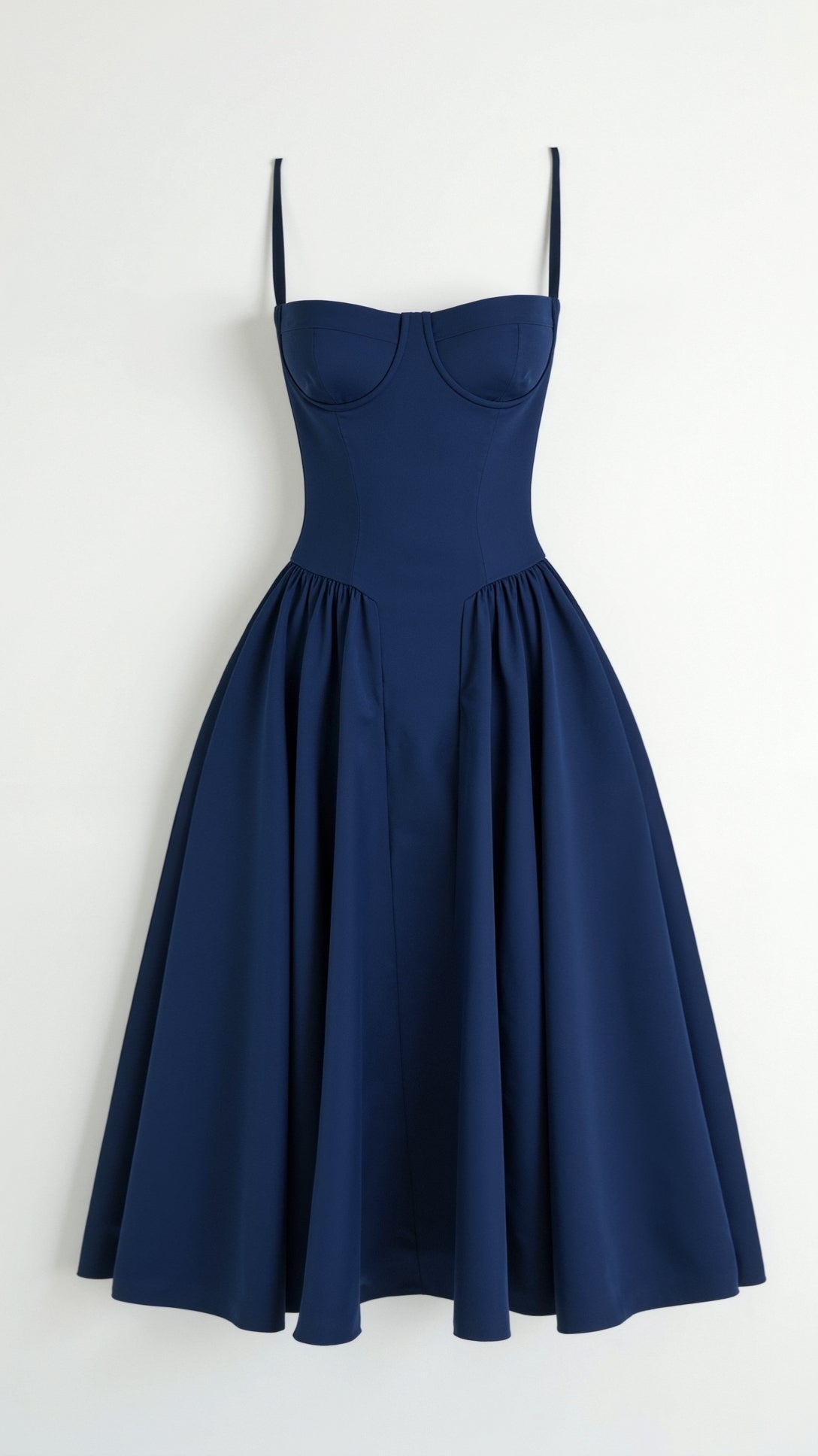 Robe midi fleurie avec corsage à lacets et encolure en forme de cœur