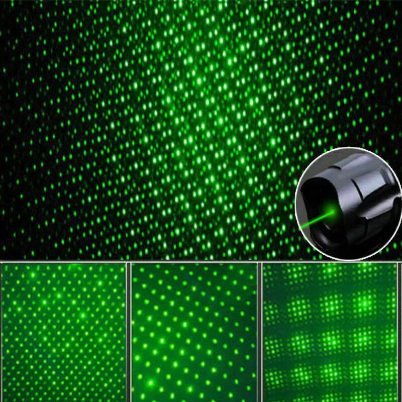 Ponteiro laser verde recarregável com longo alcance e alta precisão