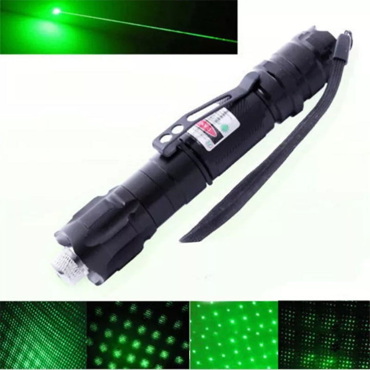 Ponteiro laser verde recarregável com longo alcance e alta precisão
