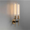 Möni | Modern wall lamp in rifled glass and copper finish