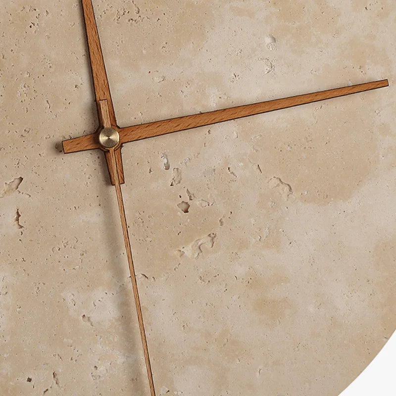Möni | Stone wall lamp and clock for elegant lighting