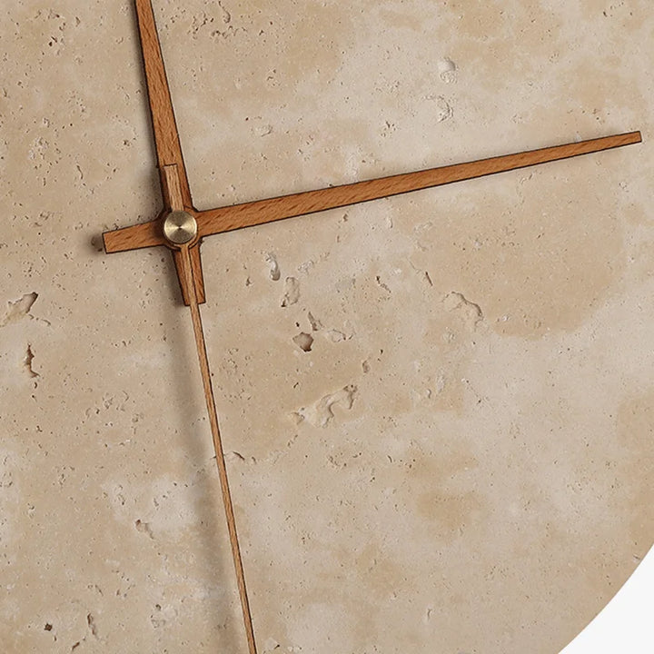 Möni | Stone wall lamp and clock for elegant lighting