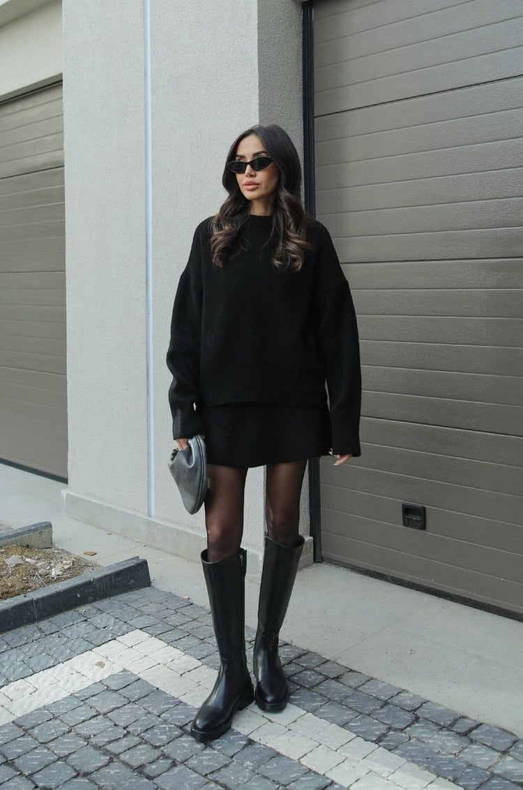 Nicole | Őszi Kötött Kétrészes Szett