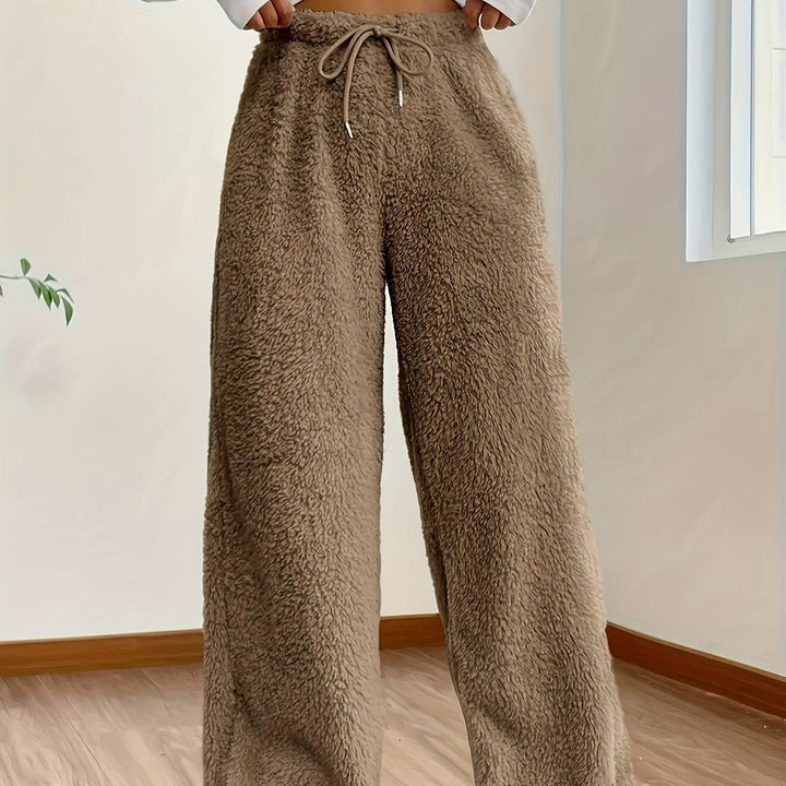 Wide Leg Lounge Pants for Women | Comfort & Warmth Sherpa