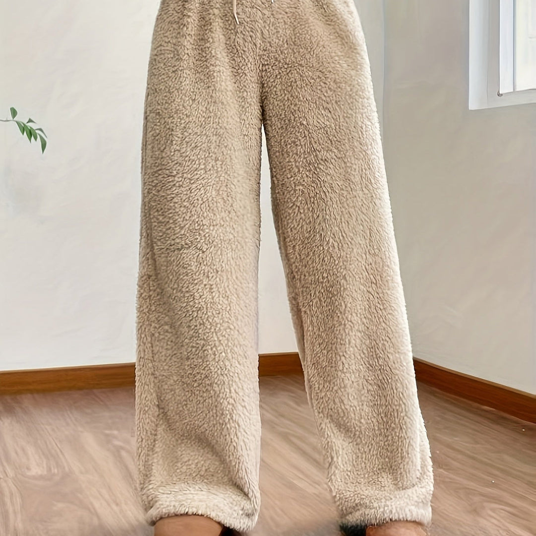 Wide Leg Lounge Pants for Women | Comfort & Warmth Sherpa