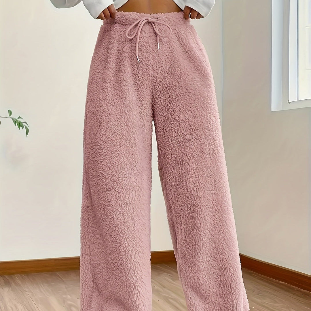 Wide Leg Lounge Pants for Women | Comfort & Warmth Sherpa