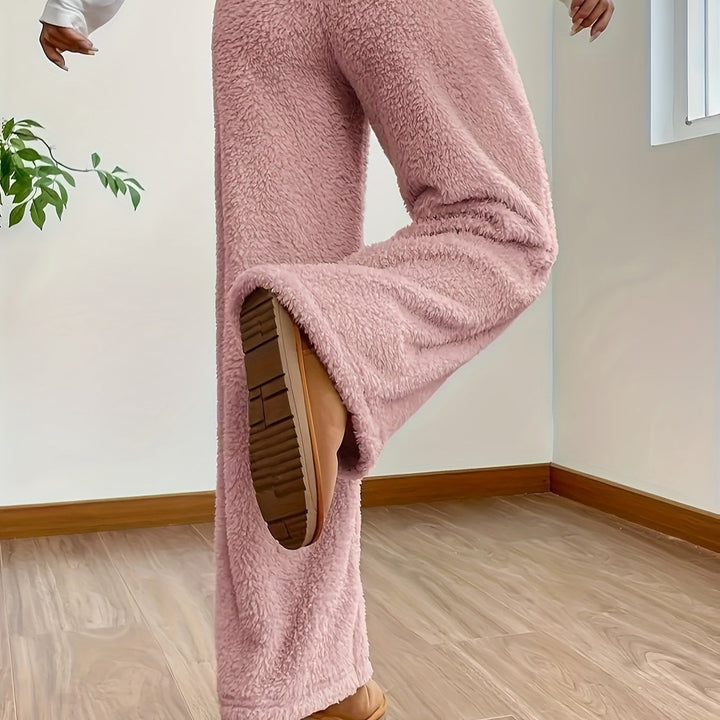 Wide Leg Lounge Pants for Women | Comfort & Warmth Sherpa